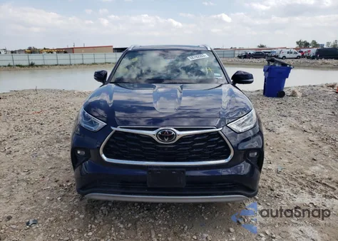 2021 Toyota Highlander Platinum из США, поврежденный, VIN 5TDFZRBH8MS110417